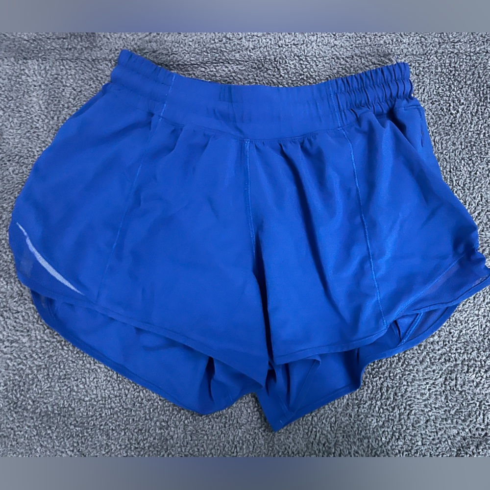 Lululemon- Hotty Hot Short- 4 inch- Royal Blue